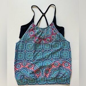 Athleta Fiji Blousy Tankini Top Size 36 B /C